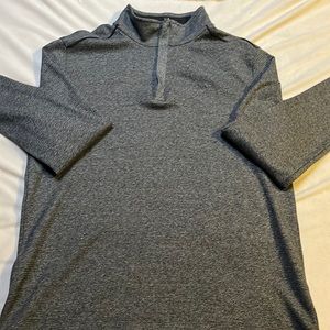 Mens 1/4 zipper sweater with collar.